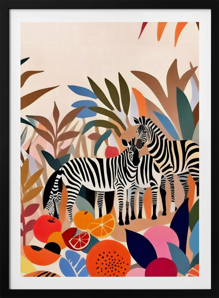 Drei Zebras | Poster