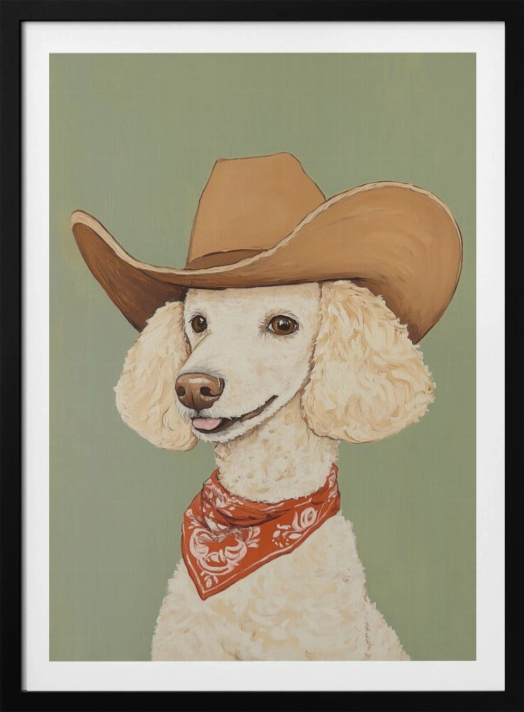 Cowboy-Pudel-Hund | Poster
