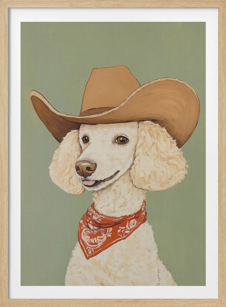 Cowboy-Pudel-Hund | Poster