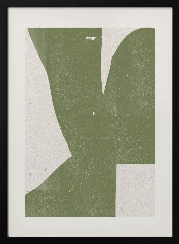 Grüne abstrakte Form | Poster