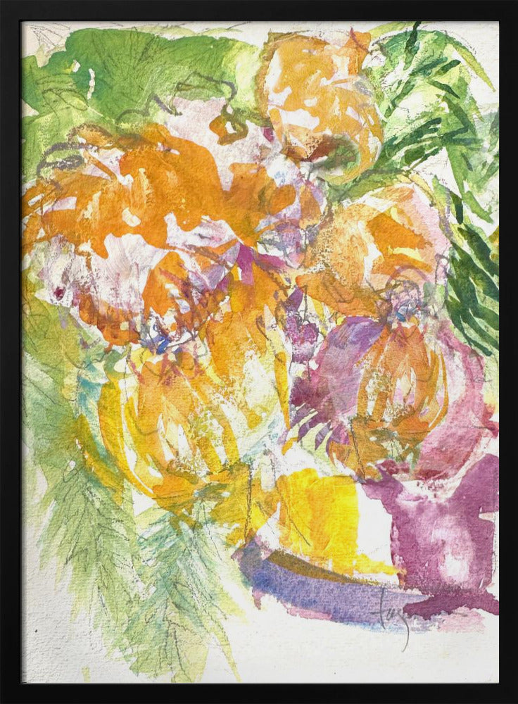 Leidenschaft der Orchideenblüte | Poster