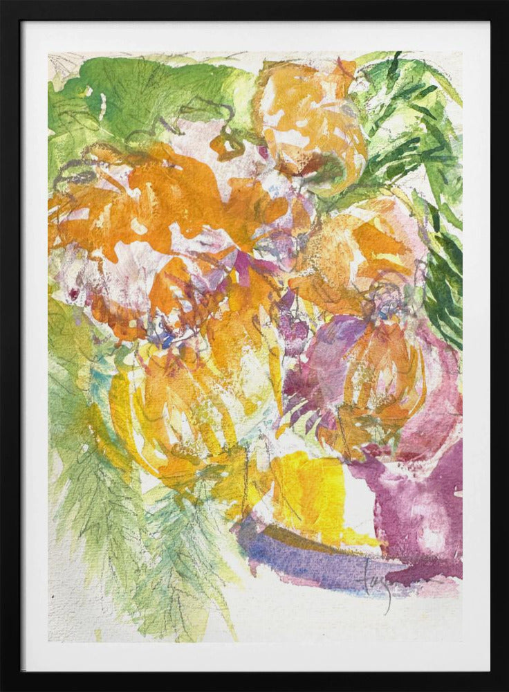 Leidenschaft der Orchideenblüte | Poster