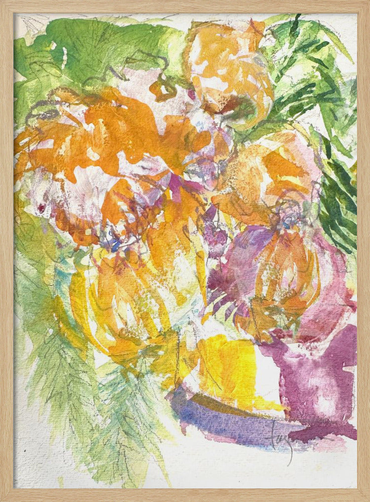 Leidenschaft der Orchideenblüte | Poster