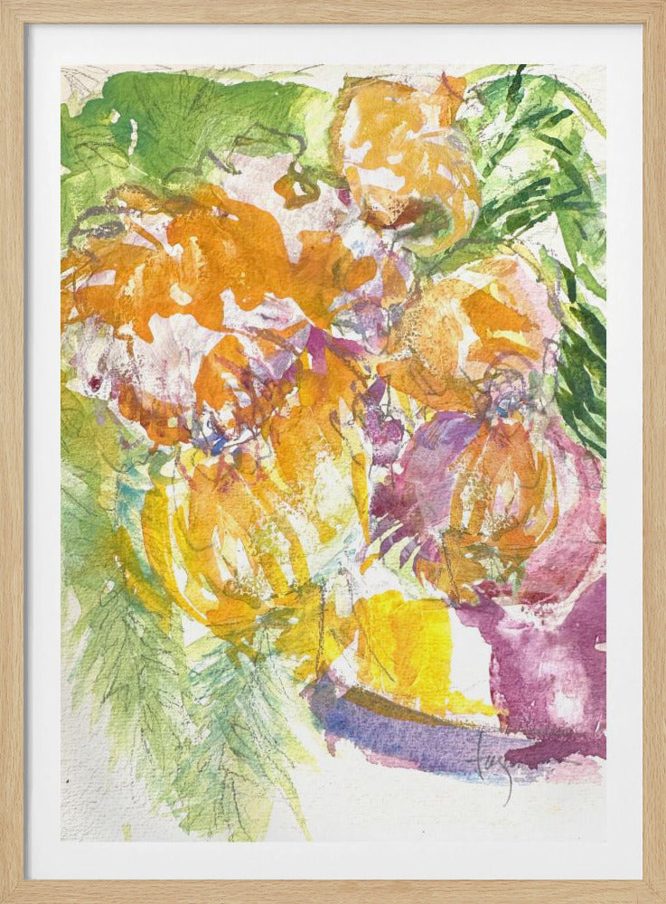 Leidenschaft der Orchideenblüte | Poster