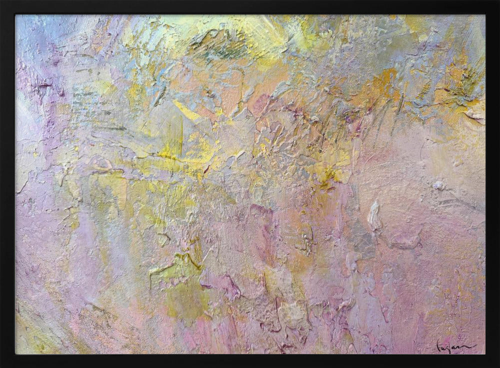 Abstraktes Gold- und Rosa-Poster