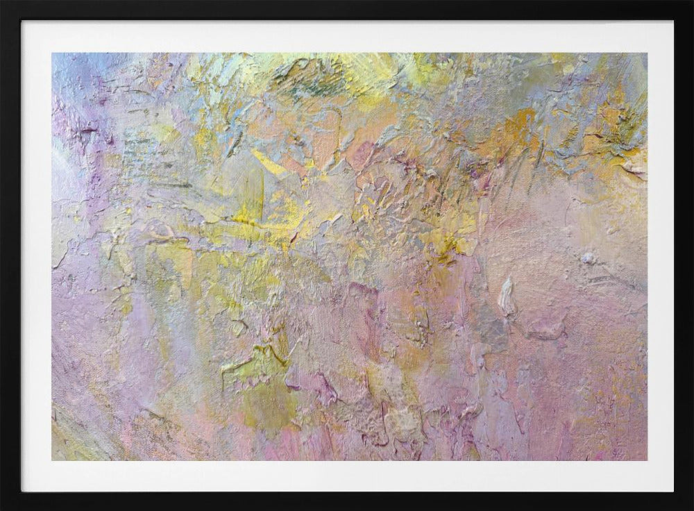 Abstraktes Gold- und Rosa-Poster