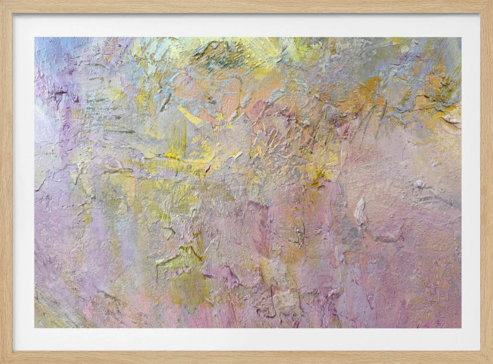 Abstraktes Gold- und Rosa-Poster