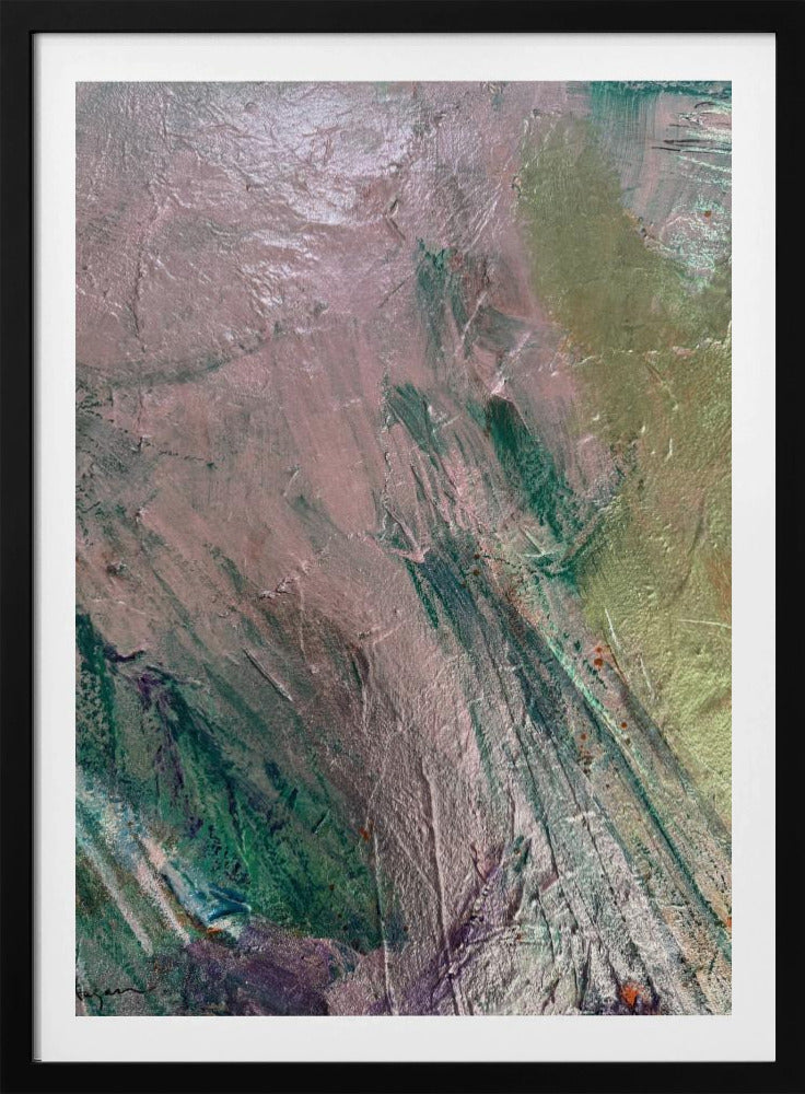 Mystische rosa Pinselstriche | Poster