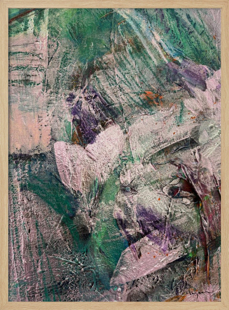 Textured Green Geode | Poster