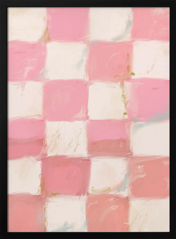 Pastell kariertes Glücksbild | Poster