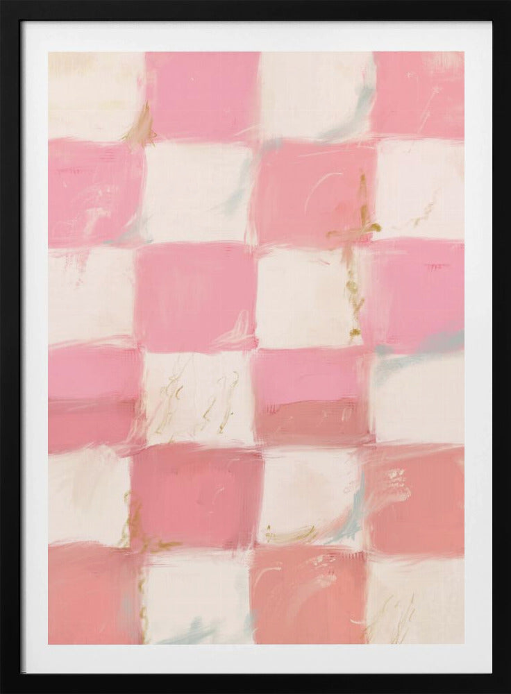 Pastell kariertes Glücksbild | Poster