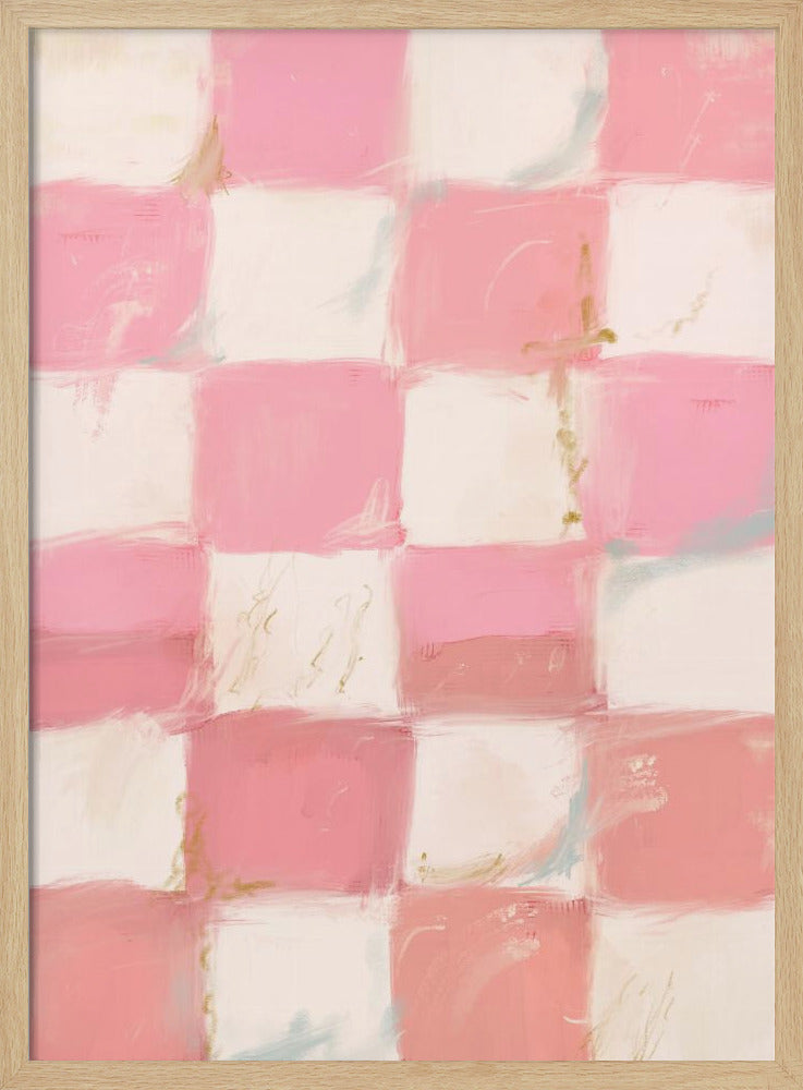 Pastell kariertes Glücksbild | Poster