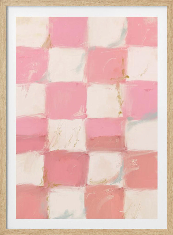 Pastell kariertes Glücksbild | Poster