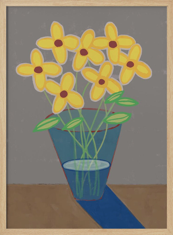 Gänseblümchen in der Vase | Poster