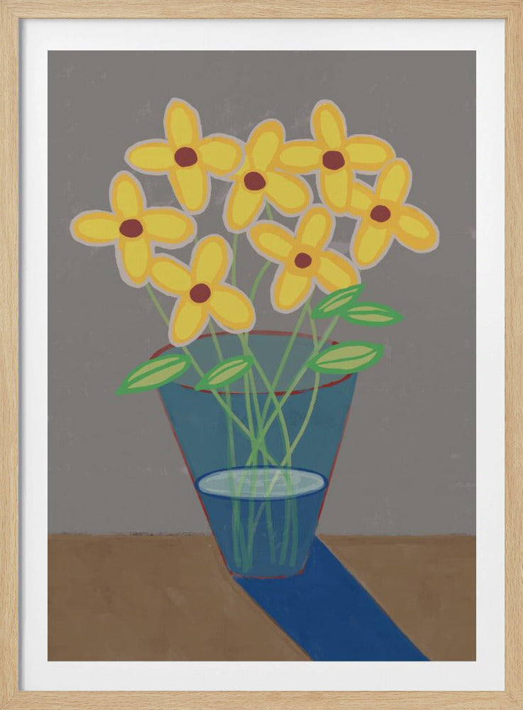 Gänseblümchen in der Vase | Poster