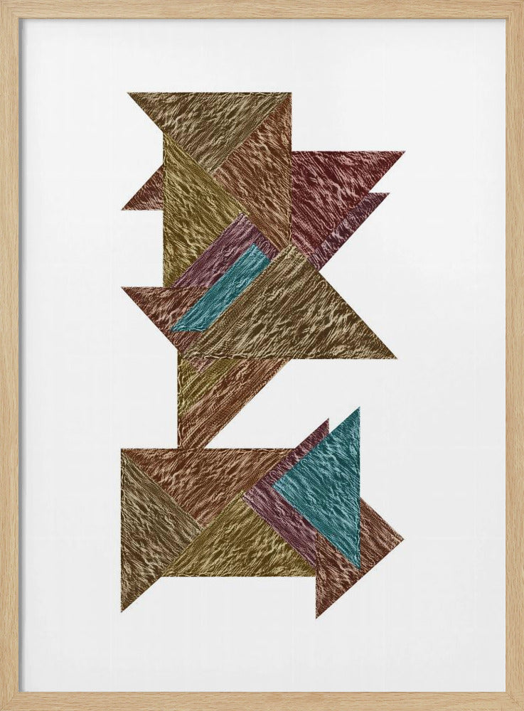 Mokka Textural Abstract 2 | Poster