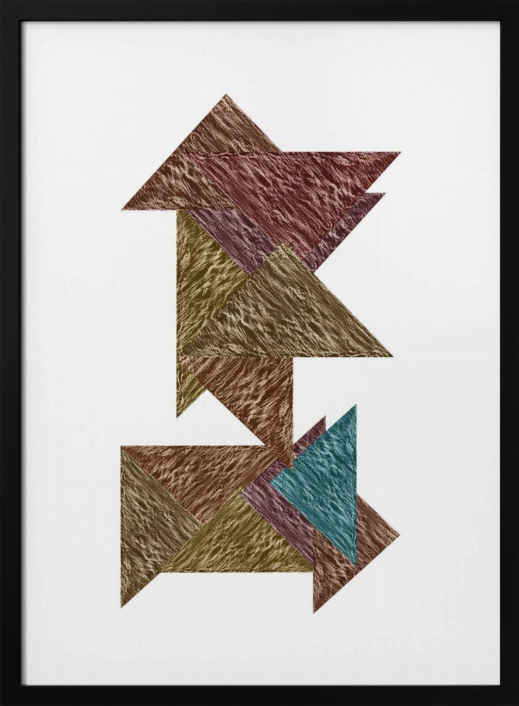 Mokka Textural Abstract 1 | Poster