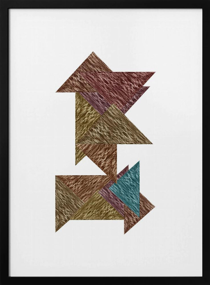 Mokka Textural Abstract 1 | Poster