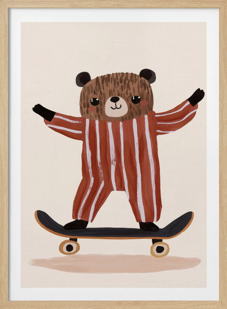 Skaterbär Freude | Poster