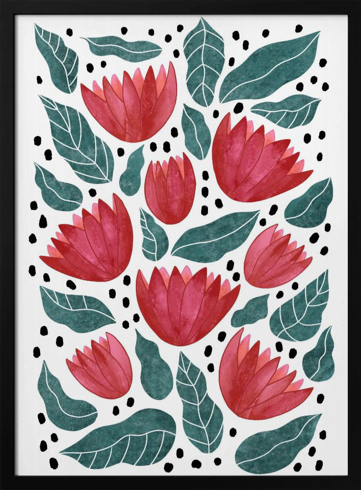 Red flowers II | Poster