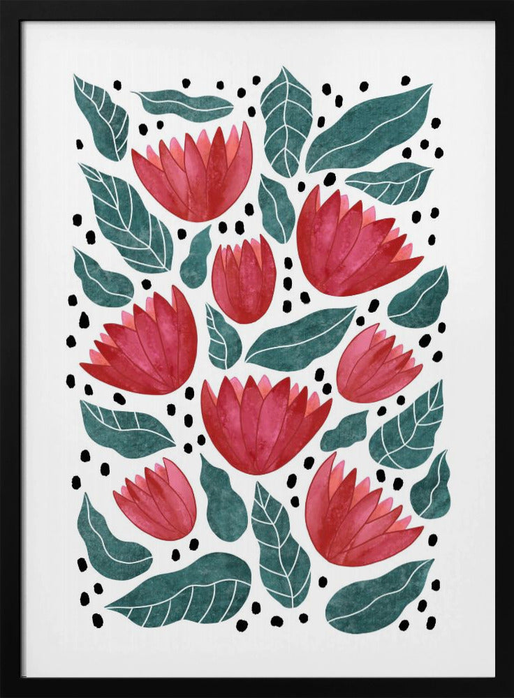 Red flowers II | Poster