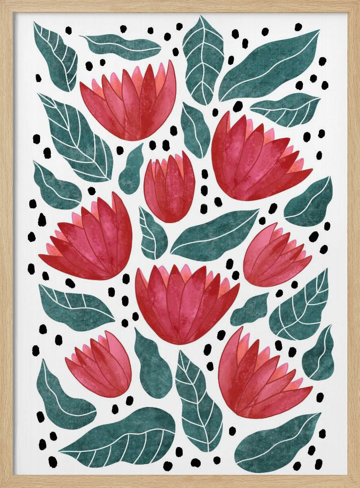 Red flowers II | Poster