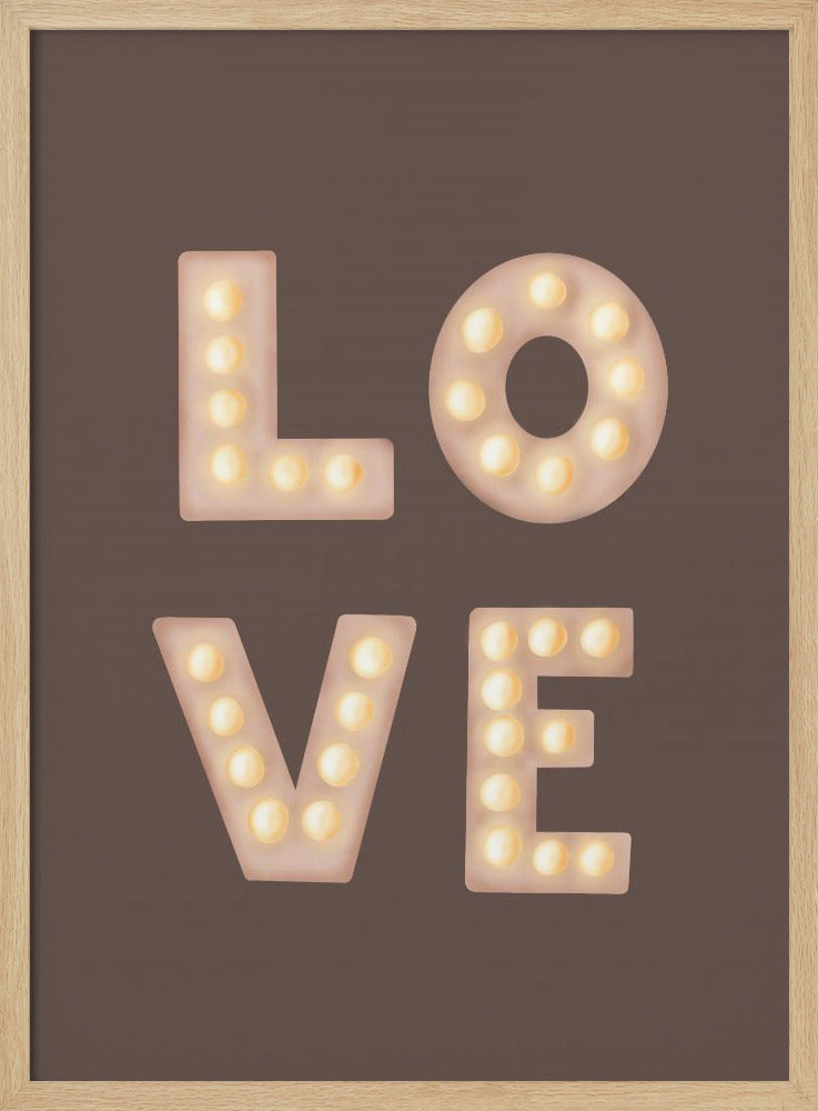 Love Lightletters Kaffeequarz | Poster