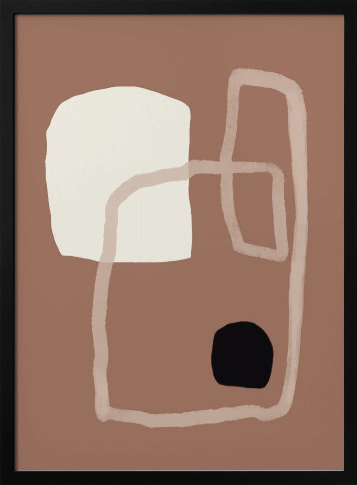 Erdige geometrische Formen | Poster