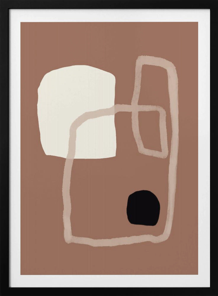 Erdige geometrische Formen | Poster