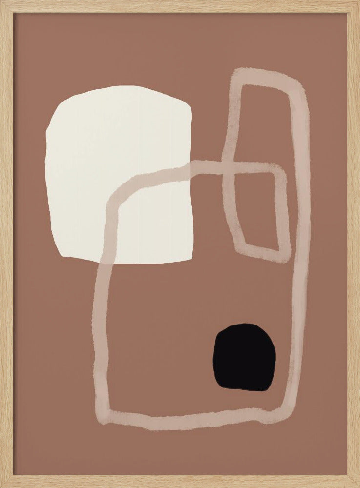 Erdige geometrische Formen | Poster