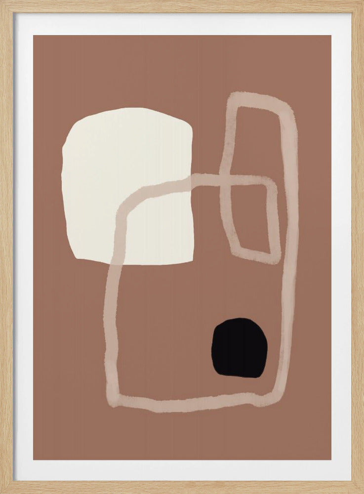 Erdige geometrische Formen | Poster
