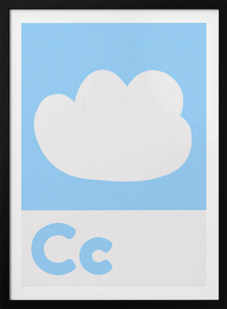 Cloudy Alphabet Sky | Poster