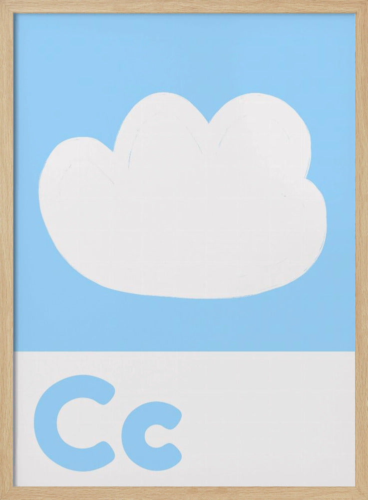 Cloudy Alphabet Sky | Poster