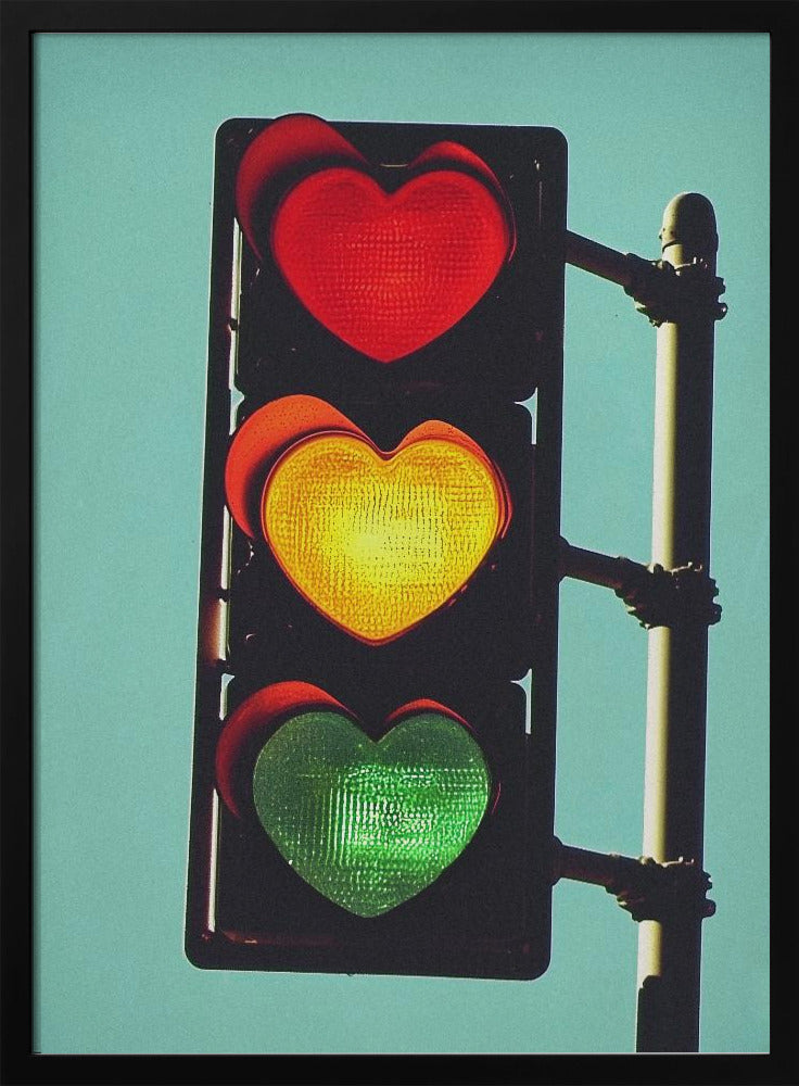 Verliebte Ampel | Poster