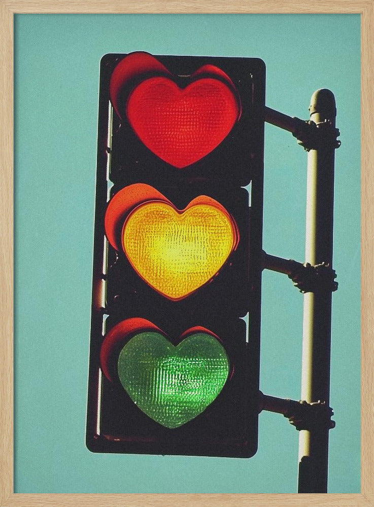 Verliebte Ampel | Poster