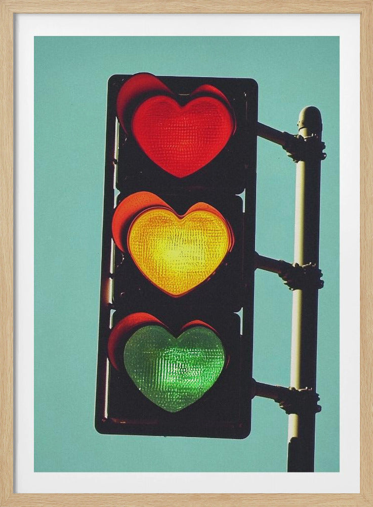 Verliebte Ampel | Poster