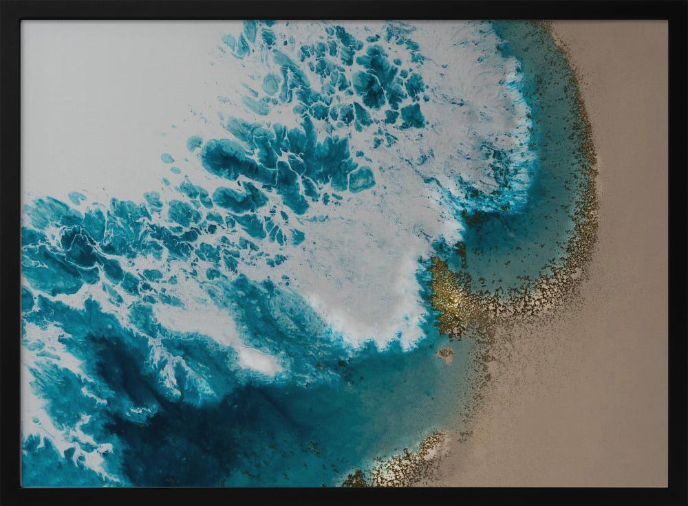 Aerial Beach - Sonnenuntergangsstrand | Poster