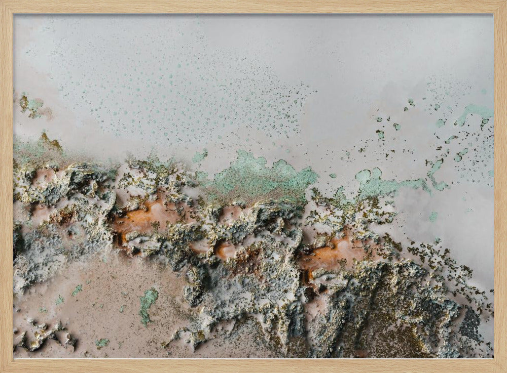 Irdische Fragmente – Küstenreliefkunst | Poster