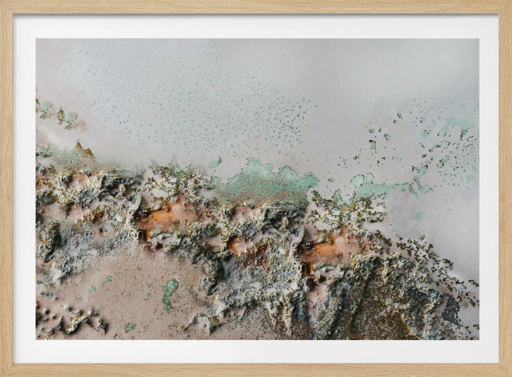 Irdische Fragmente – Küstenreliefkunst | Poster