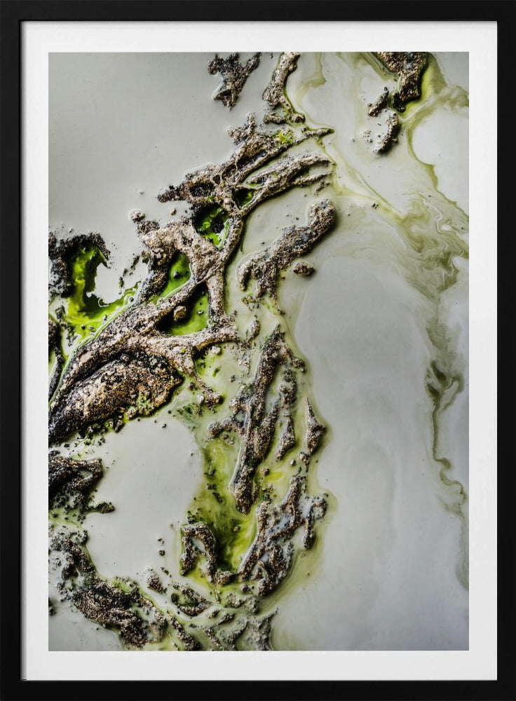 Contemporary Art - Olive Enigma - Green accent | Poster
