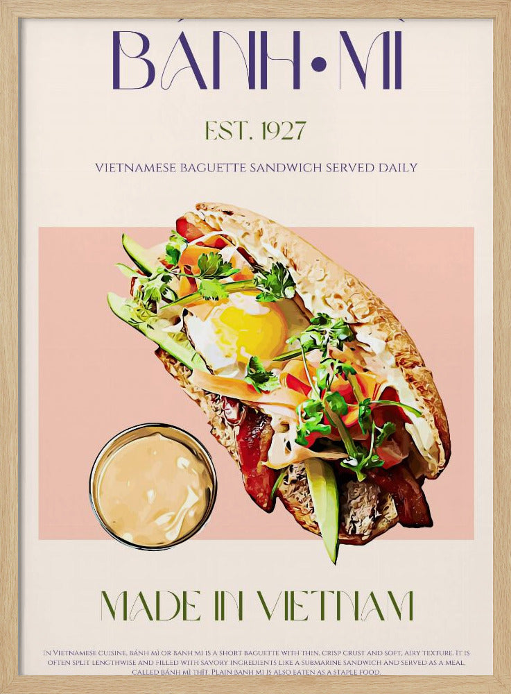 Vietnamesisches Baguette | Poster