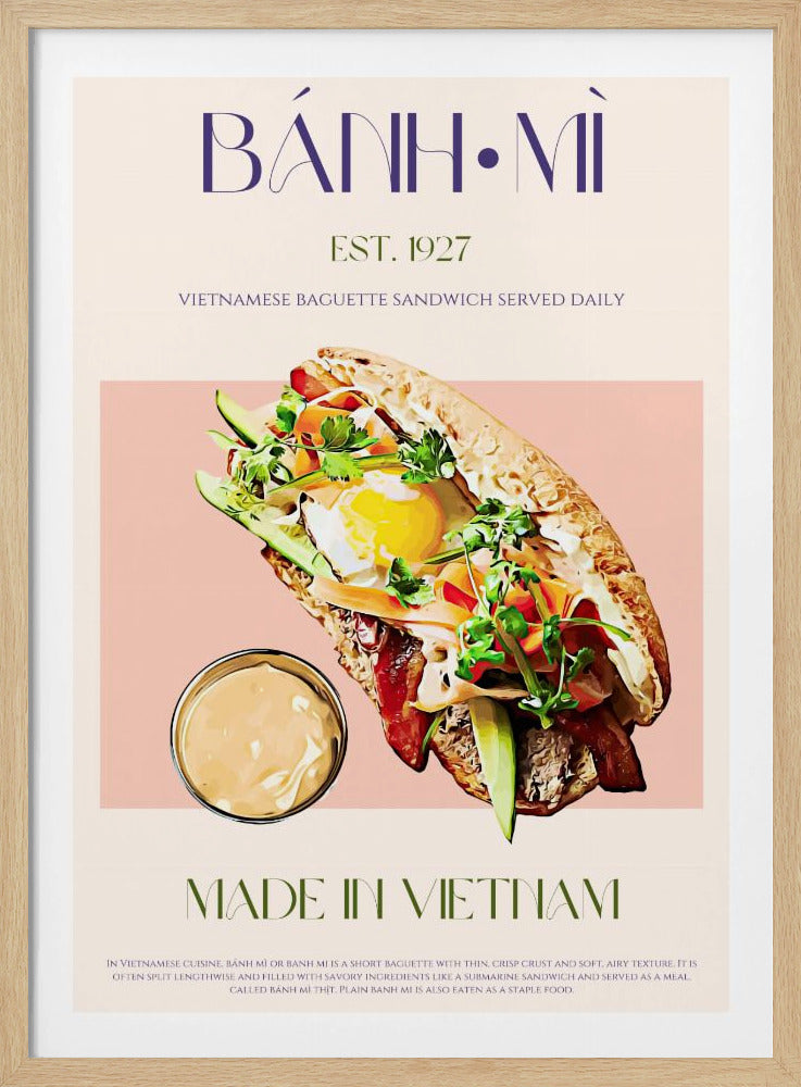 Vietnamesisches Baguette | Poster