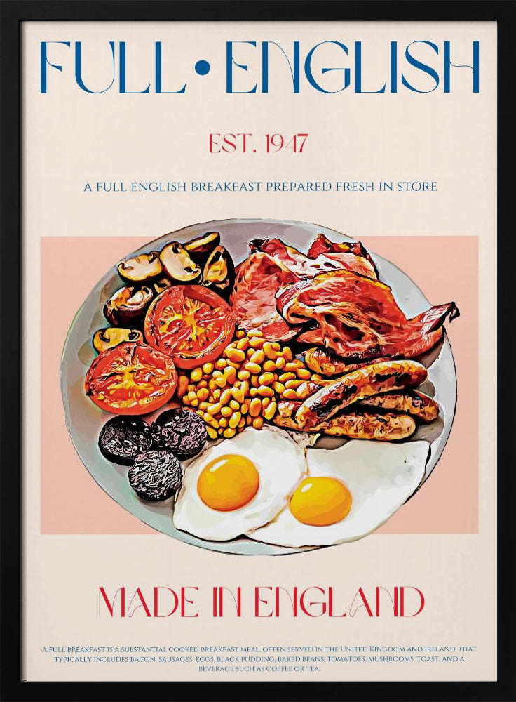 Traditionelles englisches Frühstück | Poster
