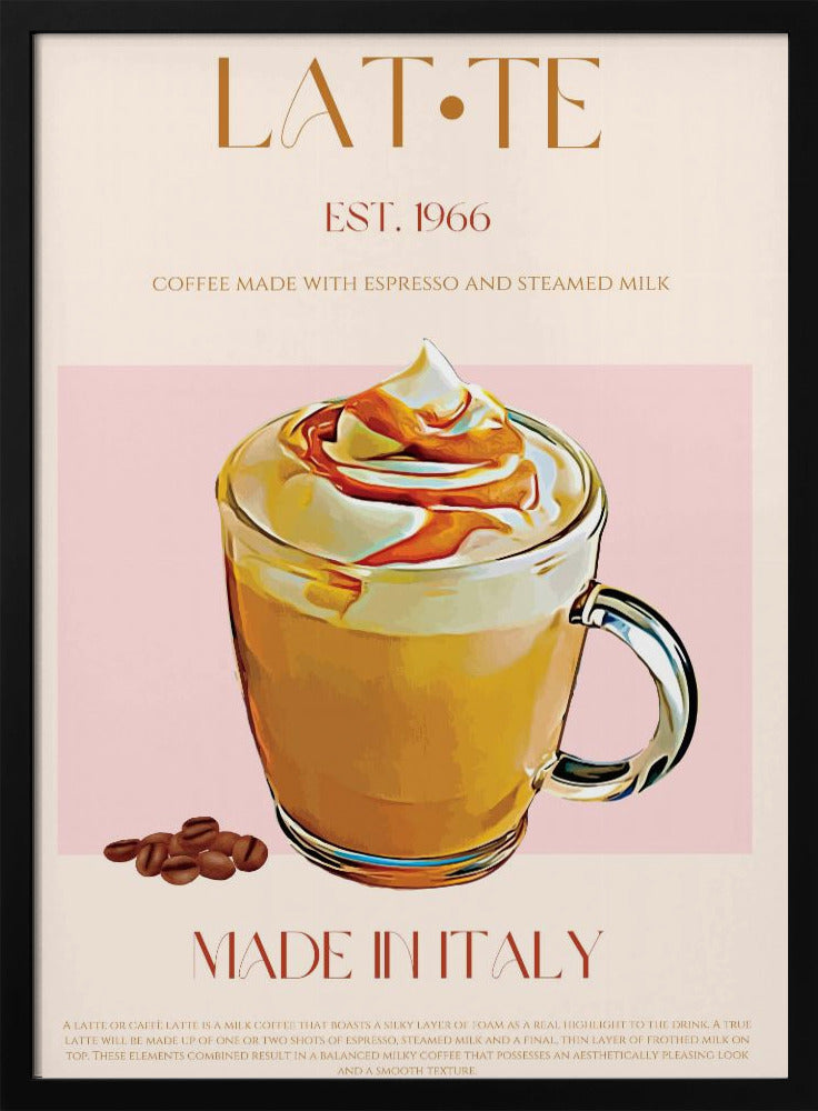 Cremiger Latte-Genuss | Poster