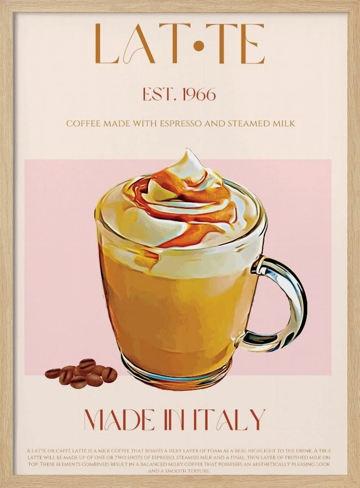 Cremiger Latte-Genuss | Poster