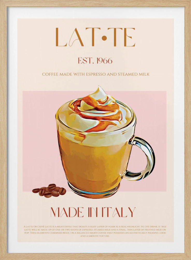 Cremiger Latte-Genuss | Poster