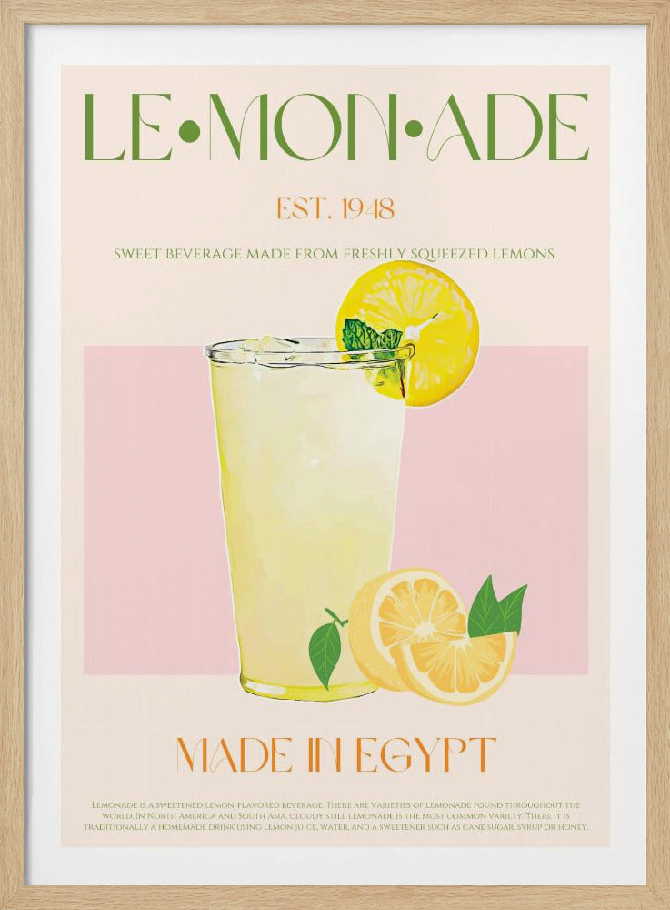 Erfrischendes Glas Limonade | Poster