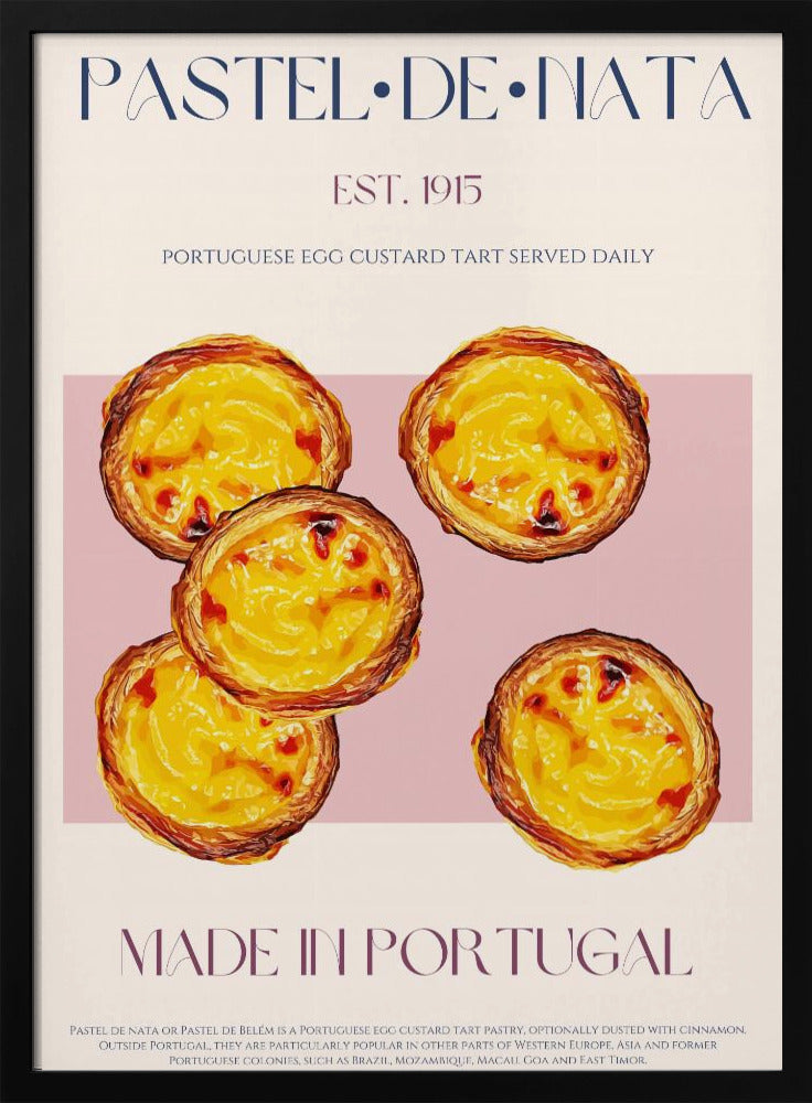 Traditionelle portugiesische Eiercremetorte | Poster