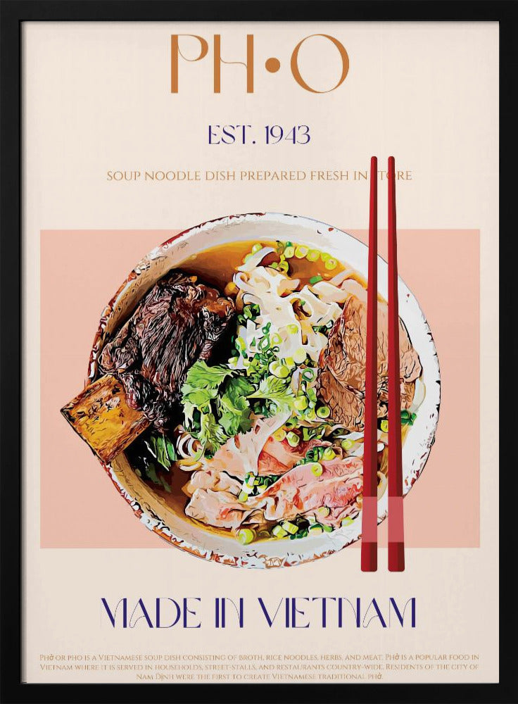 Vietnamesischer Nudelgenuss | Poster