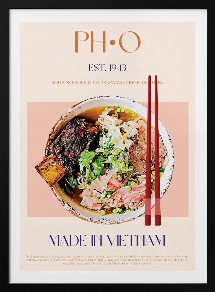 Vietnamesischer Nudelgenuss | Poster